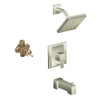 Moen KTS90-P-TS2713EPBN 6-Inch Rain Shower and 7-1/4-Inch Spout in Brushed Nickel
