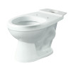 Round Vitreous China Toilet Bowl in White