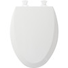 Church 585EC 000 Wood Elongated Toilet Seat in White Church 585EC 000 Wood Elongated Toilet Seat in White