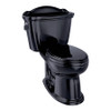 Two Piece Elongated 1.28 GPF Toilet with E-Max Flush System - Seat Not Included in Ebony