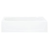 Sterling 71041110-LNR-0 60-in L x 29-in W Oval In Rectangle Skirted Bathtub with Left-Hand Drain in White Sterling 71041110-LNR-0 60-in L x 29-in W Oval In Rectangle Skirted Bathtub with Left-Hand Drain in White