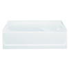 60-in L x 36-in W Oval In Rectangle Skirted Bathtub with Left-Hand Drain in White 60-in L x 36-in W Oval In Rectangle Skirted Bathtub with Left-Hand Drain in White