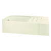 Sterling 71141114-LNR-96 60-in L x 30-in W Rectangular Skirted Bathtub with Left-Hand Drain in Biscuit Sterling 71141114-LNR-96 60-in L x 30-in W Rectangular Skirted Bathtub with Left-Hand Drain in Biscuit