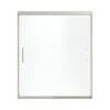 Frameless Sliding Shower Door 70.0625-in H x 56.625-59.625-in W with Frosted Glass in Brushed Nickel Frameless Sliding Shower Door 70.0625-in H x 56.625-59.625-in W with Frosted Glass in Brushed Nickel