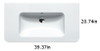 Up 100 Washbasin in White Up 100 Washbasin in White