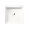 36-in Shower Kit with Wall Surround and Base, in Seashore/White