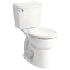 Portsmouth Right Height Round Front 1.28 Gpf 2-Piece Toilet, in White
