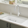 18-in x 30-in Granite 9.5-in Deep Kitchen Sink, in White