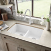 19-in x 32-in Granite 9.5-in Deep Kitchen Sink, in White 19-in x 32-in Granite 9.5-in Deep Kitchen Sink, in White