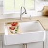 19-in x 36-in Fireclay 10-in Deep Kitchen Sink, in Biscuit 19-in x 36-in Fireclay 10-in Deep Kitchen Sink, in Biscuit