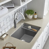 22-in x 25-in Granite 12-in Laundry Sink, in Cinder