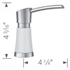 Soap Dispenser, in White/Stainless