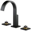 Widespread Lavatory Faucet Less Handles in Matte Black Finish, 1.2gpm Flow Rate