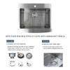 29.75-in x 25.125-in x 10-in 16 Gauge Super Single Bowl, Stainless Steel Kitchen Sink, Micro Edge Dual Mount Installation, with ML2 Holes