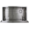 35.875-in x 20.25-in x 10-in 16 Gauge Super Single Bowl, Farmhouse Stainless Steel Kitchenl Sink, Undermount Installation