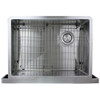 29.875-in x 20.25-in x 10-in 16 Gauge Super Single Bowl, Farmhouse Stainless Steel Kitchenl Sink, Undermount Installation
