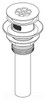 Grid Strainer Drain Assembly with Overflow Hole in Polished Nickel