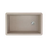 31.75-in x 19.125-in x 9.5-in Granite Super Single Undermount Kitchen Sink in Cafe Latte with Grid, Strainer, Installation Kit