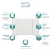 Transolid EWK606072-39 Expressions 60" X 60" X 72" 3-Piece Tub/Shower Wall Kit, In Grey
