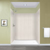 Transolid EWK606072-45 Expressions 60" X 60" X 72" 3-Piece Tub/Shower Wall Kit, In Bleached Oak