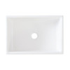 30-in x 20-in x 10-in Super Single Bowl with Reversible (Roman/Plain) Front, Farmhouse Fireclay Kitchen Sink, Undermount Installation, in White