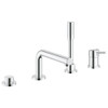 Grohe 19576002 Concetto Four-Hole Bathtub Faucet with Handshower in StarLight Chrome Grohe 19576002 Concetto Four-Hole Bathtub Faucet with Handshower in StarLight Chrome