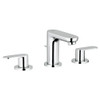 Grohe 2019900A Eurosmart Cosmopolitan 8" Widespread Two-Handle S-Size Bathroom Faucet in StarLight Chrome