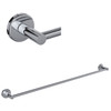 Rohl LO1/30APC Lombardia 30-in Wall Mount Single Towel Bar, Polished Chrome