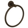 Rohl LO4TCB Lombardia Wall Mount Towel Ring, Tuscan Brass