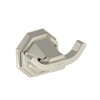 Deco Double Robe Hook in Polished Nickel