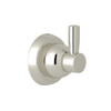 Holborn Wall Mount Single Robe Hook in Polished Nickel