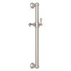 24-in Decorative Grab Bar with Lever Handle Slider in Satin Nickel 24-in Decorative Grab Bar with Lever Handle Slider in Satin Nickel