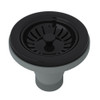 Manual Basket Strainer without Remote Pop-Up in Matte Black