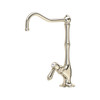 Rohl A1435LMPN-2 Acqui Column Spout Filter Faucet with Metal Lever Handle, Polished Nickel