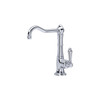 Rohl A3650/6.5MAPC-2 Cinquanta Single Hole Column Spout Bar and Food Prep Faucet, Polished Chrome