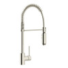 Side Lever Handle Pro Pull-Down Kitchen Faucet In Polished Nickel