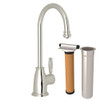 C-Spout Filter Faucet Kit With Filter Package In Polished Nickel