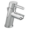 Petite Monoblock Lavatory Faucet with Pop-Up Drain in Chrome