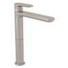 10-21/32" Above Counter Single Hole, Single Lever Lavatory Faucet with Metal Lever in Satin Nickel 10-21/32" Above Counter Single Hole, Single Lever Lavatory Faucet with Metal Lever in Satin Nickel