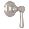 Rohl A2912LMSTNTO Trim for Volume Control and 4-Port Dedicated Diverter with Metal Lever in Satin Nickel