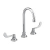Widespread 0.35 GPM Faucet with Wrist Blade Handles in Chrome