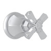 Rohl A4812XMAPCTO Trim for Volume Controls and Diverters with Cross Handle in Polished Chrome