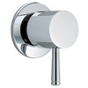 Diverter Trim Kit with Metal Lever Handle in Chrome
