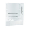 72-in x 30-in x 60-in Vikrell Wall and Floor 4-Piece Alcove Shower Kit with Bathtub in White 72-in x 30-in x 60-in Vikrell Wall and Floor 4-Piece Alcove Shower Kit with Bathtub in White