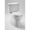 1.28 GPF Two-Piece Elongated Toilet with SanaGloss and Double Cyclone Technologies - Seat Not Included in Cotton