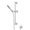 Single-Function Handshower Set with Cross Handle in Polished Chrome