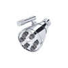 Rohl MB0190APC Graceline 3-in 6-Jet Adjustable Showerhead, Polished Chrome