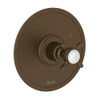 Rohl U.1010X-EB Pressure Balance Trim with Cross Handle and without Diverter in English Bronze
