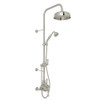Thermostatic Shower Package with Solid Metal Lever Handles in Polished Nickel
