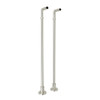 Floor Pillar Legs or Supply Unions - Set of 2 in Polished Nickel